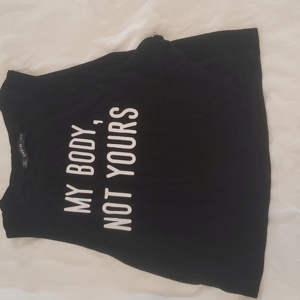 Black crop top